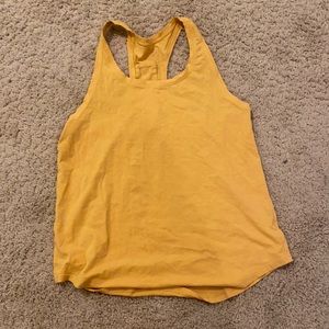 Yellow Lululemon tank top size 6